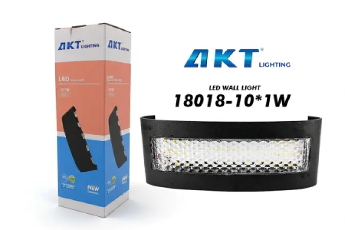 AKT LED Wall Light – Model 18018 – 10×1W – Indoor & Outdoor Wall Lamp (IP65)