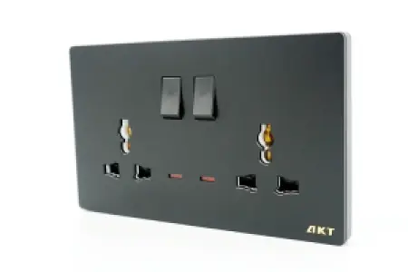 AKT 13A*2 Switched Socket via Indicator
