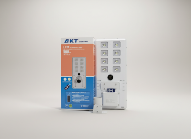 AKT LED太阳能路灯 500W – 6000流明（型号 AKT-LD21006-8T-500W）