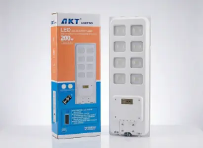 AKT LED Solar Street Light 200W – 2800Lm (Model AKT-LD21007-8T-200W)