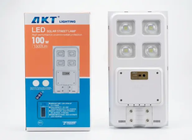 AKT LED太阳能路灯 100W – 1500流明（型号 AKT-LD21007-4T-100W）