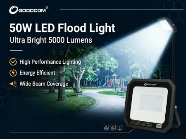 Projecteur LED GOODCOM 50W – 5000Lm Haute Performance (Modèle SLEDTG000051)