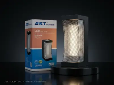 AKT LED 壁灯 – 型号 18014-2x1W+4W, 3000K, 600流明, IP65