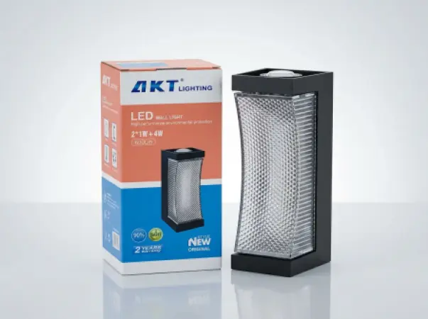 Lampe Murale LED AKT – Modèle 18014-2x1W+4W, 3000K, 600LM, IP65