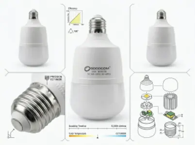 GOODCOM 30W LED Bulb E27 2520Lm Energy Saving Lamp