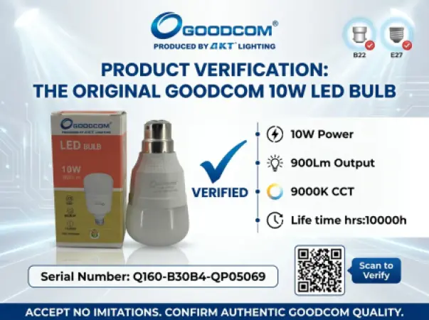 GOODCOM 10W LED Bulb B22 – 900 Lumens Energy Saving Light