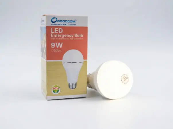 GOODCOM 9W LED Emergency Bulb E27 – 750 Lumens Rechargeable Backup Light
