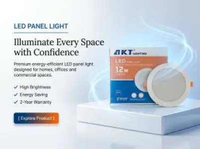 AKT LED Panel Light 12W Recessed | AKT-PB044-12W