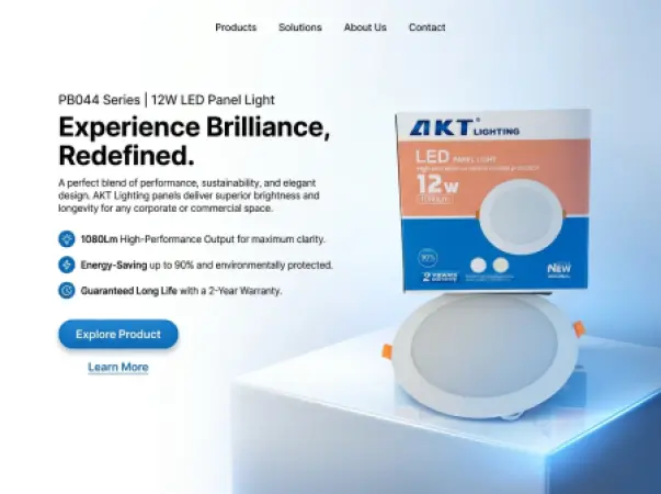 AKT LED Panel Light 12W Recessed | AKT-PB044-12W