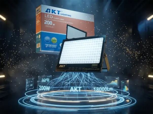 Projecteur LED AKT 200W (Boîtier Noir) – Modèle AKT-TGD12017-200W
