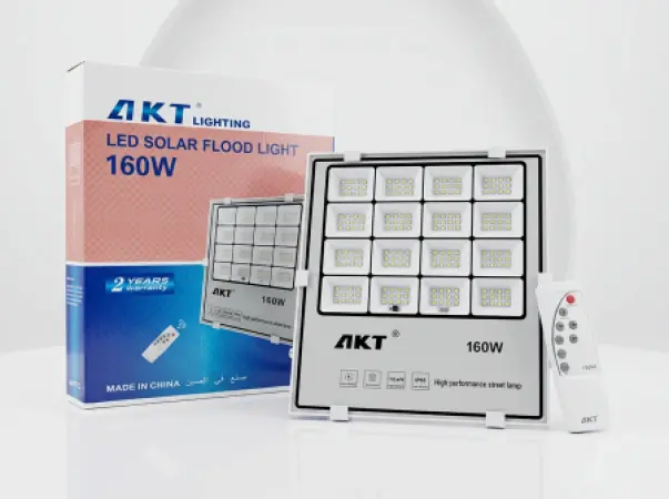 AKT LED Solar Flood Light 160W (White) – Model AKT-STD-2A160P10YK/160W