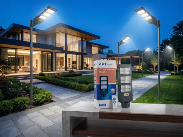 AKT LED Solar Street Lamp 160W – Model AKT-SLD-1D160P8/160W (White)