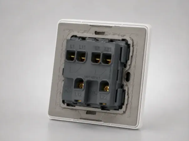 AKT B6 White Series 2 Gang 2 Way Switch – SQTQTD0000073